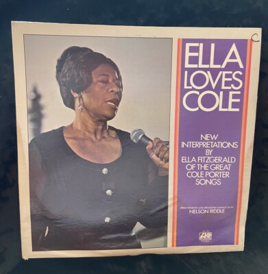 Ella Loves Cole 1972 LP Fitzgerald SD 1631 Atlantic Record