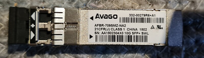 AVAGO NetApp AFBR-709SMZ-NA2 10GBASE-SR 850nm SFP+ SWL Transceiver 332-00279R6+A