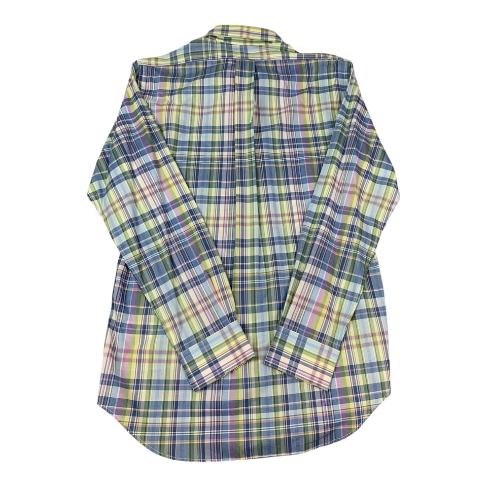 Camisa Baleia Vineyard Vines LS, Slim Fit, Xadrez Buchanan, Azul, Masculina Pequena, NOVA - Imagem 2 de 4