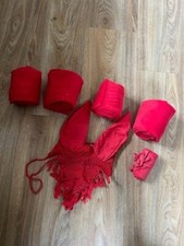 Red bandages fly fringe and tail bandage bundle ACVC1226