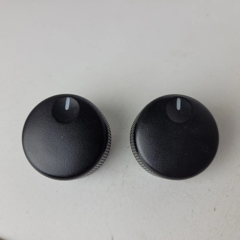 1991 - 1995 讴歌 Legend 交流电加热器风扇 Knob 黑色 2 件套 原始设备制造商 — 第 2/3 张图片