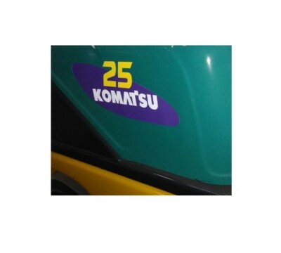 Pair of Komatsu 25 Forklift Decals set sticker emblem L@@K BOTH SIDES LEFT-RIGHT