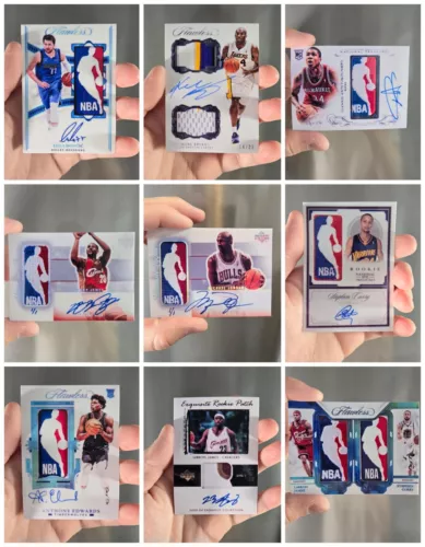 Magnet or Sticker NBA Auto Patch Logoman, Lebron James, Steph Curry, Luka Doncic