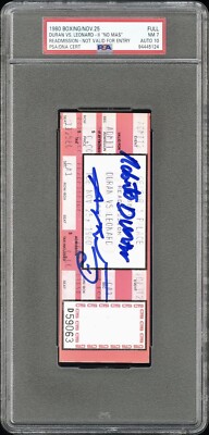 SUGAR RAY LEONARD VS ROBERT DURAN “NO MAS” BOXING FULL TICKET POP1