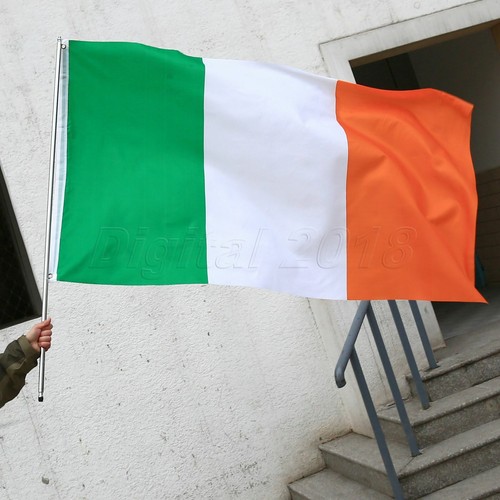 Bandera de Irlanda al aire libre bandera irlandesa 3 x 5 pies bandera de poliéster 90 x 150 cm banderas - Imagen 4 de 5