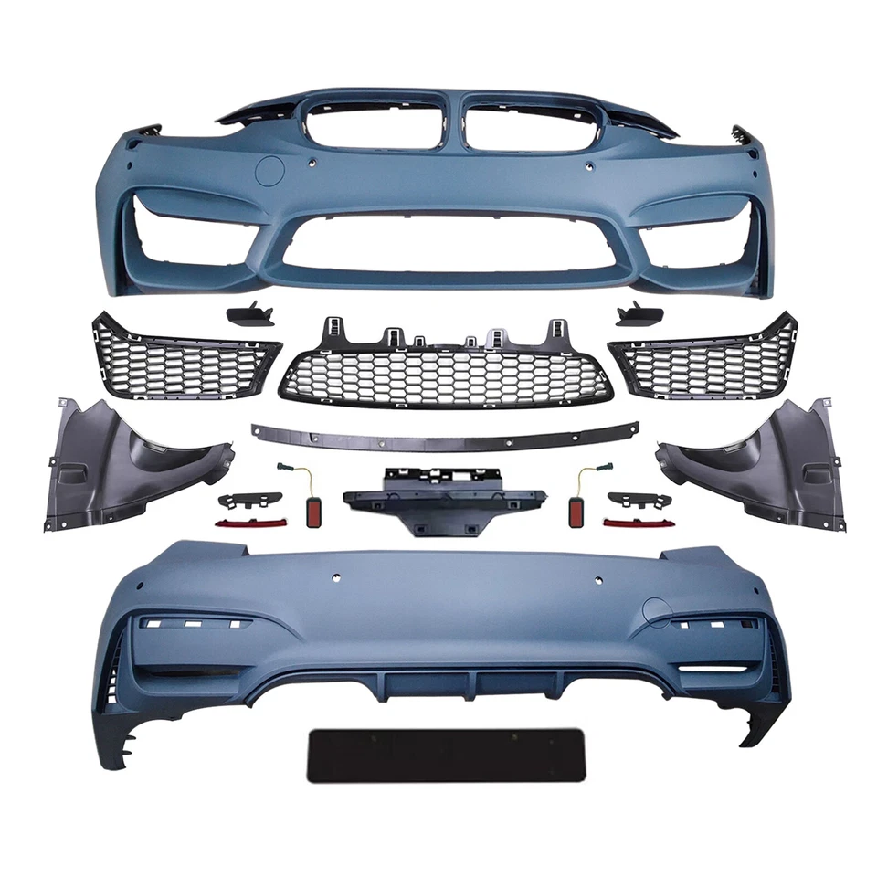 Fits 2013-2018 BMW 3 Series F30 F35 330i 320i To M3-Style New Bumper Cover Kit — 第 4/4 张图片