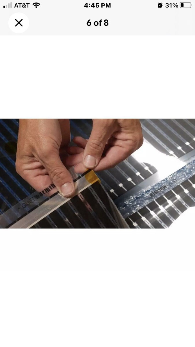 Système De Chauffage Au Sol électrique – Film Carbone 240V – 5 Pi X 36 Po (15 Pi²)