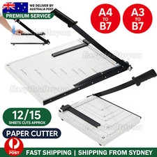 Premium Metal Paper Cutter Size A3 To B7 Guillotine Page Trimmer Knife Photo Cut