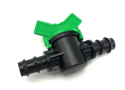 BRADAS 10 pezzi Raccordo tubo gocciolante con rubinetto irrigazione per irrigazione a goccia 16 mm