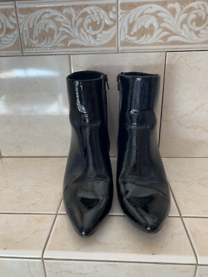 Christian Siriano Patent Short Boots