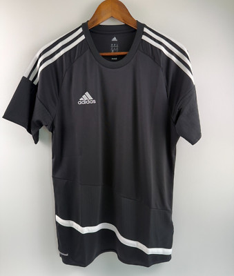 Adidas Men Climacool Regi 16 Jsy Short Sleeve Athletic Shirt  Black  Size M  NWT