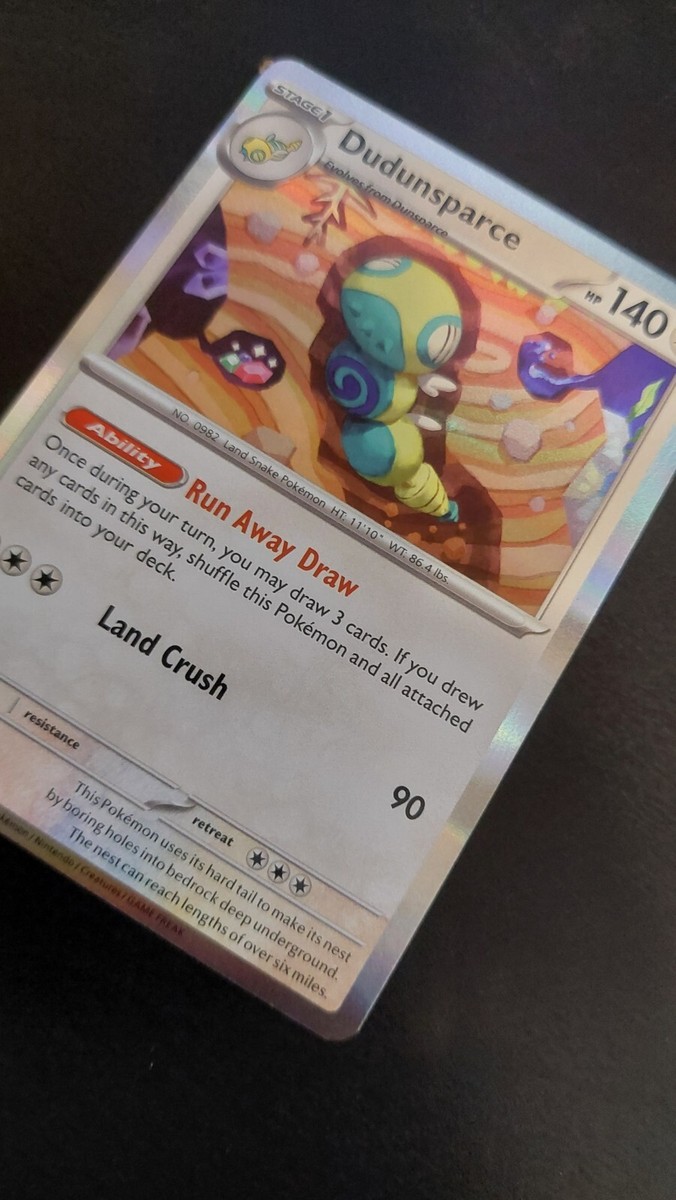 Dudunsparce 129/162 Holographic Pokemon card | eBay Dudunsparce 129/162 Holographic Pokemon card | eBay