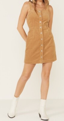 knee length dresses for ladies Ice Blue Warm Cotton Corduroy Button-Down Short Dress 50" / Custom Height (Free)