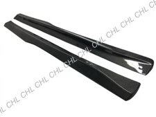 PSM Style Carbon Fiber Side Skirt Extension Lip For 2015-2020 BMW F82 M4 Only