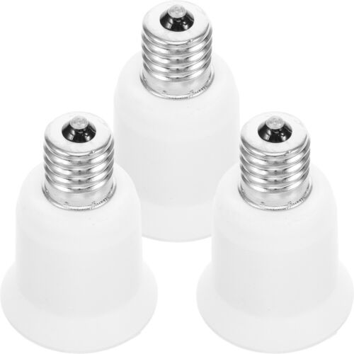  3 Pcs Pbt Conversion Lamp Holder E17 to E26 LED Bulb Base Socket - Picture 1 of 12