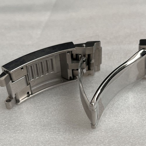 Solid Edelstahl Uhrenschnalle Faltschließe Armband Uhrenarmband Ersatz Schnalle - Picture 7 of 23
