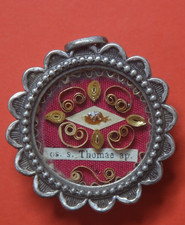 RARE ITALIAN shrine relicario relic  RELICAIRE reliquary S.THOMAS  APOSTLE