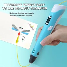 12 Color 3D Printing Pen Set 3D Drawing Pen with Led Display Filament Kid Gift
