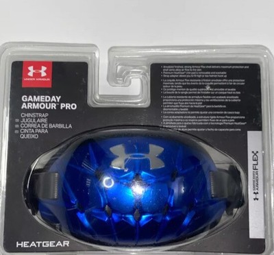 UNDER ARMOUR GAMEDAY ARMOUR PRO Chin Strap, 4-point,  blau
