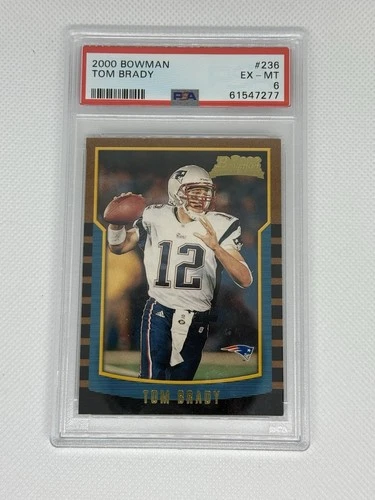 2000 Bowman - Tom Brady Rookie Card (RC) #236. New England Patriots