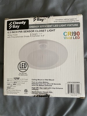 Cloudy Bay 6.5 Inch Led Motion Closet Light