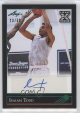 2021-22 Leaf Memories 1992 Base Auto Green 23/50 Isaiah Todd #BG-IT1 Auto 0q0