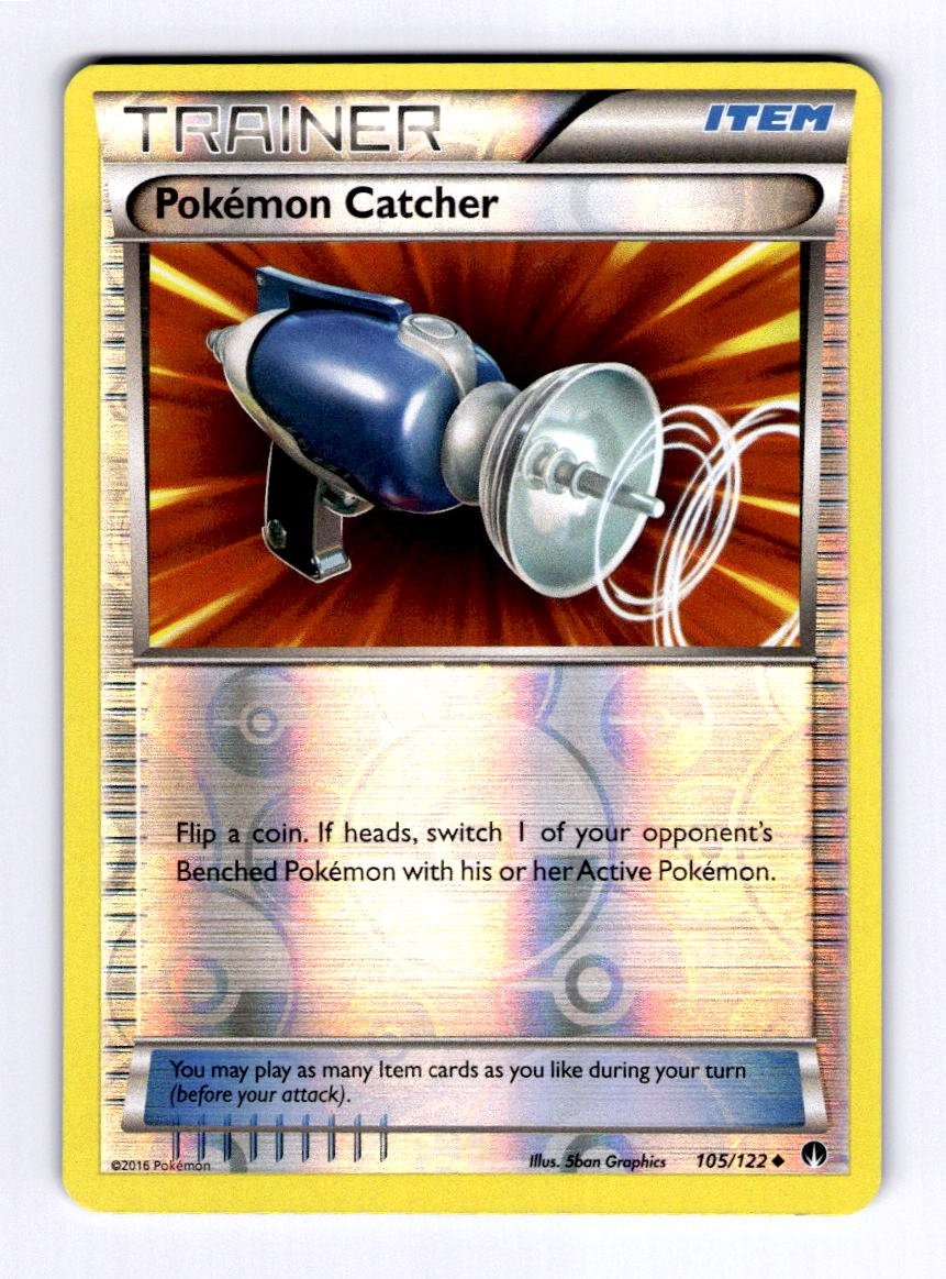 Pokemon Catcher XY - BREAKpoint #105 (2016) Uncommon Reverse Holo NM Pokemon