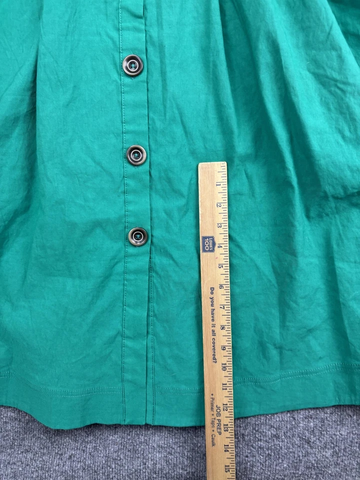 Maeve by Anthropologie Dress Womens 2 Green Linen Button Front Midi Sundress - Image 4 of 4