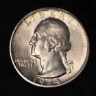 1934 Strong Motto.  Washington Quarter BU