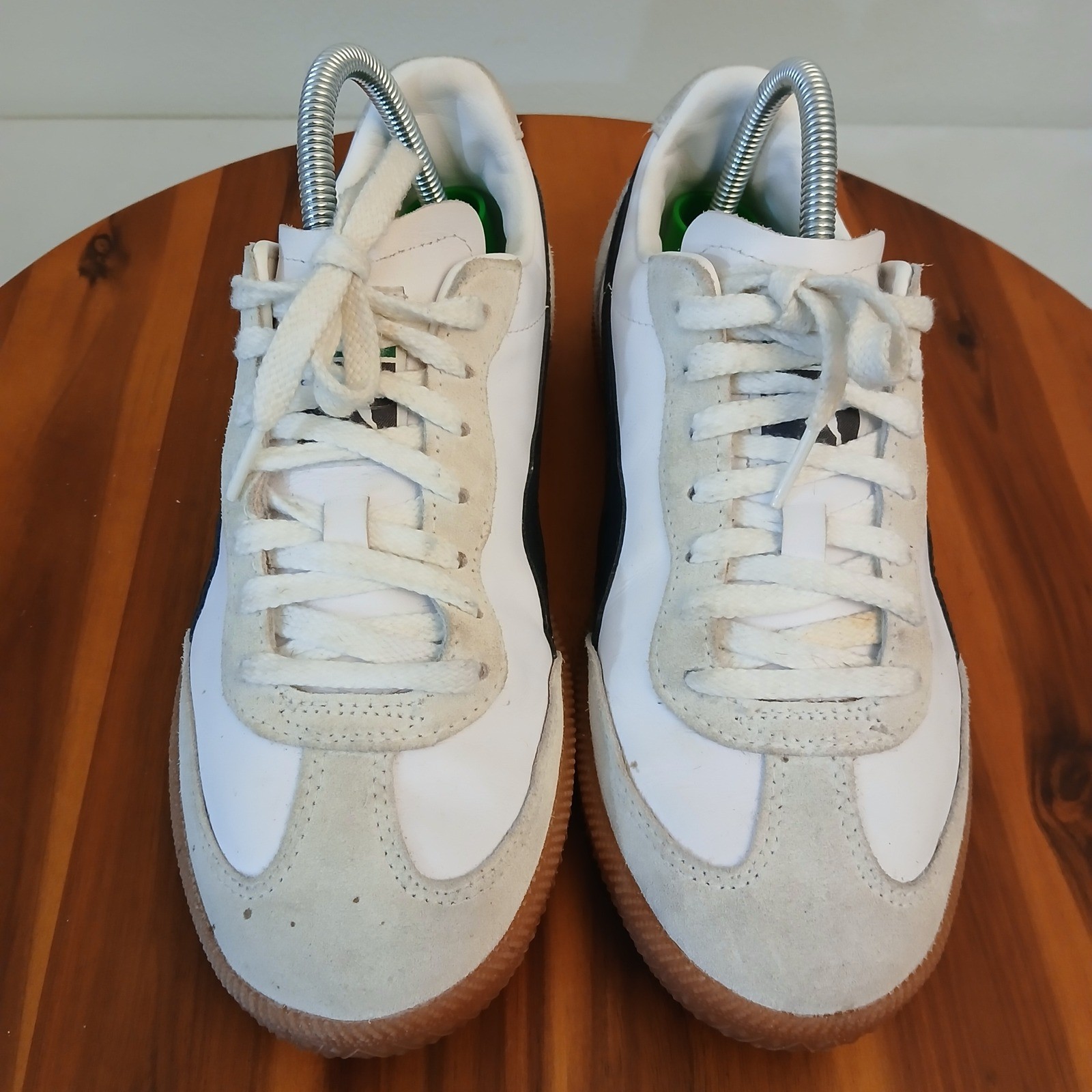 Puma Super Liga OG Retro Sneakers Mens 8 White Gum Sole Shoes 356999-12 thumbnail 2