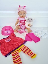 Zapf Creation BABY born® Trink Puppe Schlafaugen 43 cm 12 tlg. Set