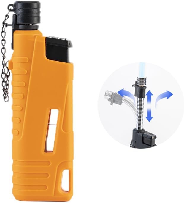 Flexible Wand Telescopic Windproof Jet Flame Orange