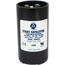 Appli Parts motor start capacitor 216-259 Mfd (microfarads) uF 330 VAC universal