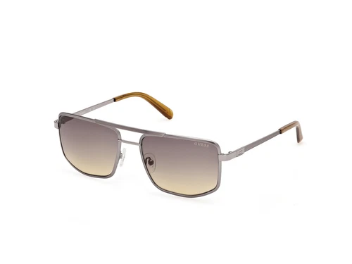 Guess GU00208 09B shiny satin gunmetal 57/18/145 MAN Sunglasses - Picture 1 of 4