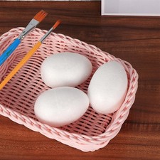 25pcs White Easter Eggs Mould Children DIY Foams Eggs Holiday Crafts Making