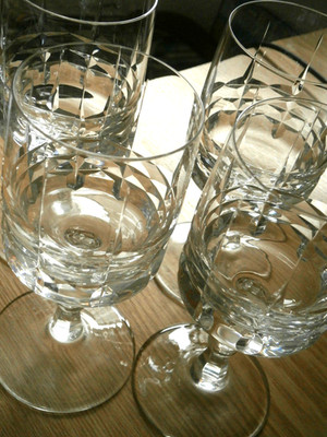 Set 4 Teilig -Weingläser- Vintage Gläser   