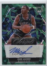 2024-25 Panini Mosaic Scripts Green Ice Prizm Mark Aguirre #MS-MAD Auto 6j0