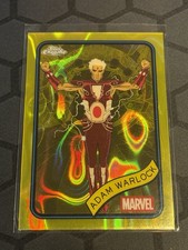 2025 Topps Chrome Marvel Yellow Lava Refractor Hulk #128