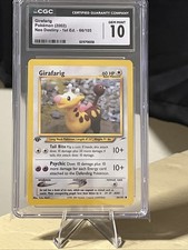 Pokémon TCG 1st Edition Girafarig Neo Destiny 66/105 Yuka Morii Art CGC Gem 10 on eBay