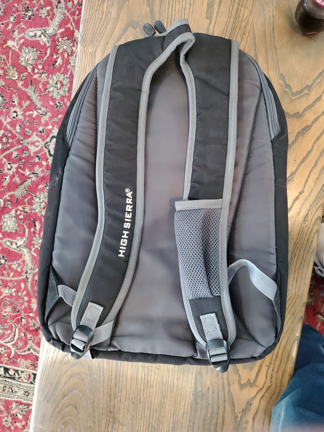 High Sierra Loop Backpack Travel Backpack Black  … - image 3