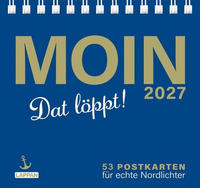 MOIN!: Postkartenkalender 2027 Lappan Verlag Kalender MOIN! 108 S. Deutsch 2027