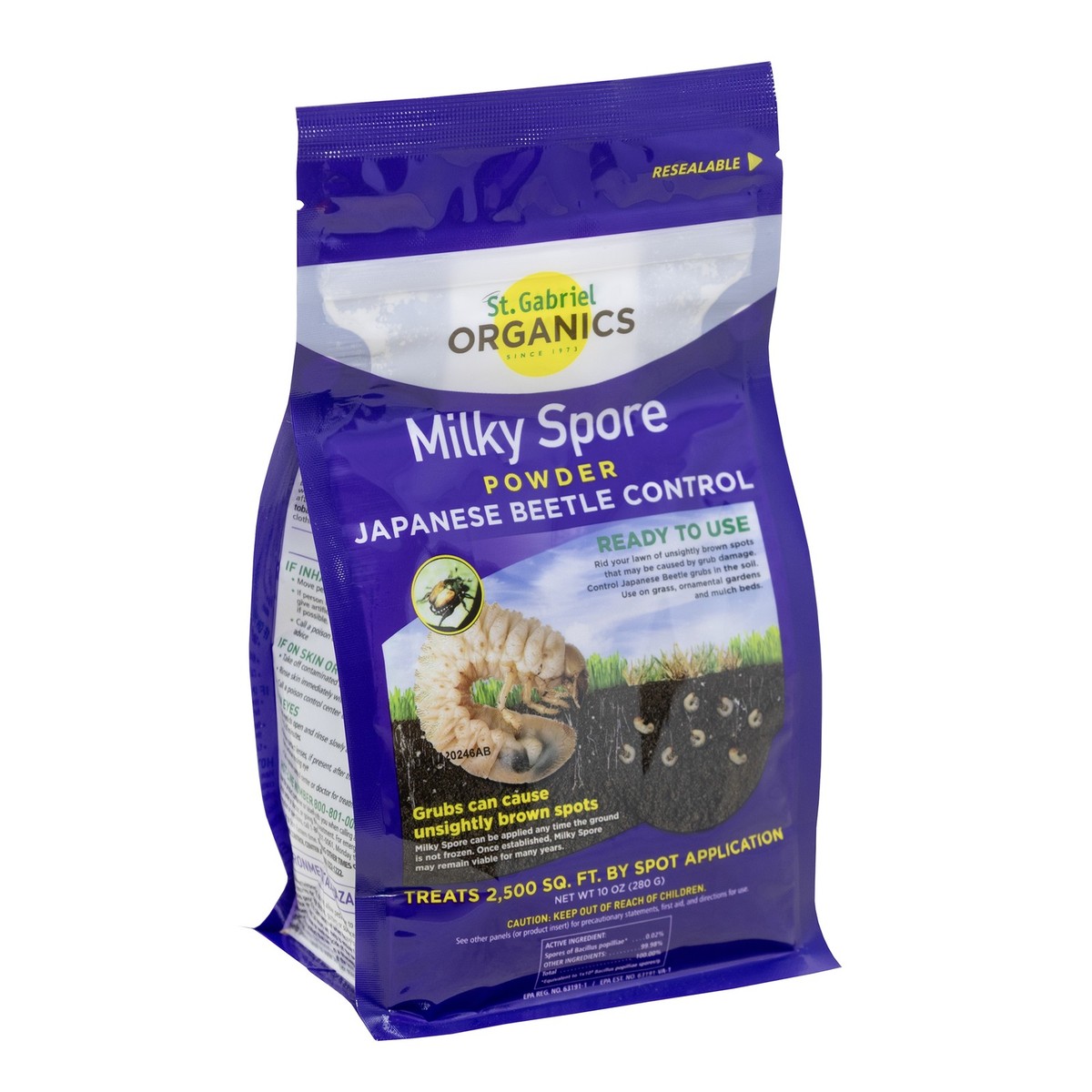 St. Gabriel Organics Milky Spore Japanese Beetle Grub Killer