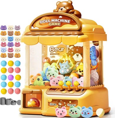 Large Claw Machine for Kids, Musical Electronic Arcade Game Console with Adjusta