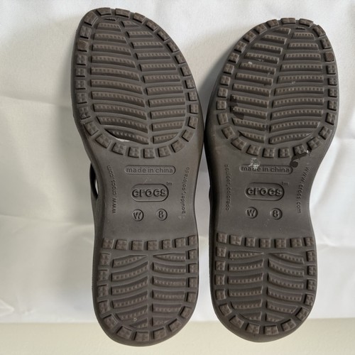 Crocs Meleen Sandalen Damen Gr.8 Braun Rosa Slipper Schlappen Komfortschuhe 11853 - Bild 9 von 16
