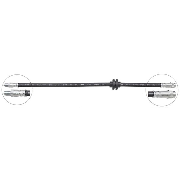 Bremsschlauch 458 Mm INN M10X1.0 OUT M10X1.0 A.B.S. FüR Renault Fluence-image