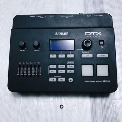 YAMAHA DTX700 Version 1.10 Electronic Drum Module Main Unit Only Black Used