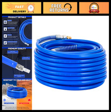 50FT Airless Paint Spray Hose - 1/4" Universal, 3300 PSI High Pressure, Flexible