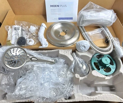 Moen Brecklyn 82611SRN Tub Shower 6-Spray Faucet Set w VALVE - Brushed Nickel