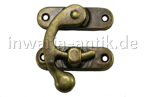 INWARIA Schatullenverschluß 3Stk. Truhenverschluss Kastenverschluß, A-025 - Bild 3 von 5