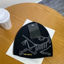 NWT 2025 Arcteryx Bird Head Toque Beanie Black Orca Merino Wool Winter Hat